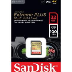 Карта памяти SanDisk 32GB SDXC class 10 Extreme PLUS Фото 3