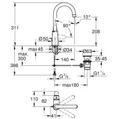 Смеситель Grohe Swift L Фото 4