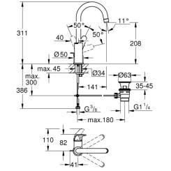 Смеситель Grohe Swift L Фото 5