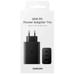Зарядное устройство Samsung 2xUSB-С 65W PD PPS/USB-A Black Фото 3