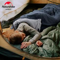 Спальный мешок Naturehike Y150L NH21MSD08 лівий, сіро-блакитний Фото 2