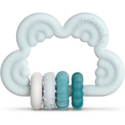 Прорезыватель Suavinex силиконовый с бряскальцем/голубой Фото