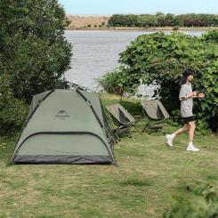 Палатка Naturehike тримісний автоматичний NH21ZP008 темно-зелений Фото 4