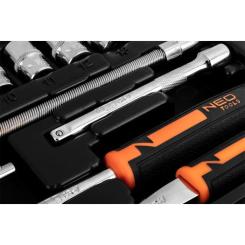 Набор инструментов Neo Tools 46шт, 1/4", CrV, кейс Фото 6