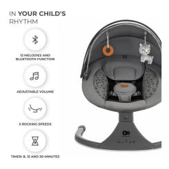 Кресло-качалка Kinderkraft Lumi 2 Dark Grey Фото 9