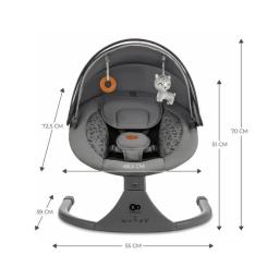 Кресло-качалка Kinderkraft Lumi 2 Dark Grey Фото 10