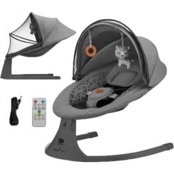 Кресло-качалка Kinderkraft Lumi 2 Dark Grey Фото 6