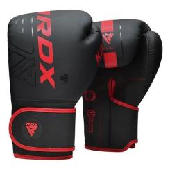 Боксерские перчатки RDX F6 Kara Matte Red 12 унцій Фото