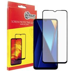 Стекло защитное Dengos Full Glue POCO C65 (black) Фото