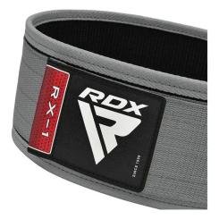 Атлетический пояс RDX RX1 Weight Lifting Belt Grey XL Фото 5