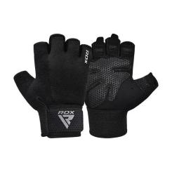 Перчатки для фитнеса RDX W1 Half Black Plus S Фото 1
