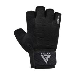 Перчатки для фитнеса RDX W1 Half Black Plus S Фото 2