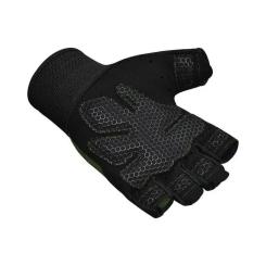 Перчатки для фитнеса RDX W1 Half Black Plus S Фото 4
