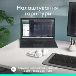Наушники Logitech Zone 300 Bluetooth Off-White Фото 8