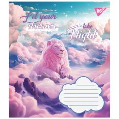 Тетрадь Yes Let your dreams 12 аркушів коса лінія Фото 3