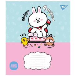 Тетрадь Yes Line Friends. Sweetieland 12 аркушів коса лінія Фото 2