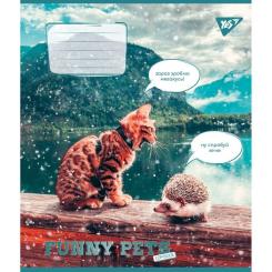 Тетрадь Yes Funny pets 96 аркушів лінія Фото 2