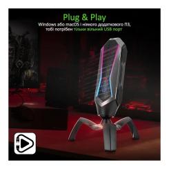 Микрофон Vertux Marshal USB Black Фото 6