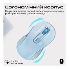 Мышка Promate Ken Wireless/Bluetooth Blue Фото 2