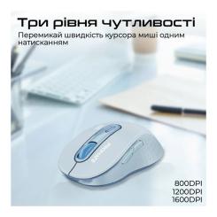 Мышка Promate Ken Wireless/Bluetooth Blue Фото 3