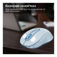 Мышка Promate Ken Wireless/Bluetooth Blue Фото 5