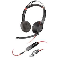 Наушники Poly Blackwire 5220 USB-A/USB-C 3.5 мм Black Фото