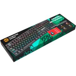 Клавиатура Canyon Deimos GK-4 Rainbow LED USB UA Black Фото 2