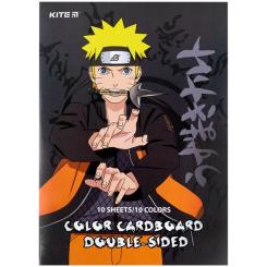 Цветной картон Kite А4 двухсторонний Naruto 10 листов Фото