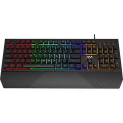 Клавиатура AOC GK200 Rainbow LED USB Black Фото 2