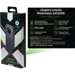 Батарея универсальная Vinga 10000 mAh 22.5W Display Black Фото 7