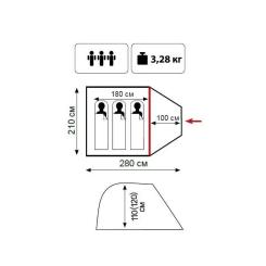 Палатка Tramp Lite Fly 3 одношаровий Sand Фото 11