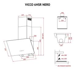 Вытяжка кухонная Perfelli VICCO 6HSR NERO Фото 10