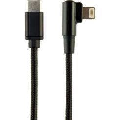 Дата кабель Cablexpert USB-C to Lightning 0,2m angle Фото 1