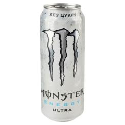 Энергетический напиток Monster Energy Ultra Безалкогольный сильногазированный 500 мл Фото