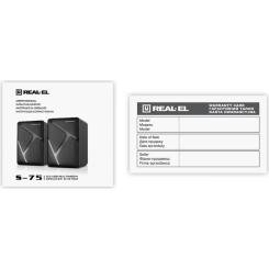Акустическая система REAL-EL S-75 Black Фото 5