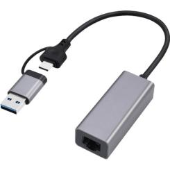Адаптер Cablexpert USB-A /C to Lan 2.5 Gbit/s Фото