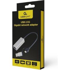 Адаптер Cablexpert USB-A /C to Lan 2.5 Gbit/s Фото 1