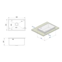 Мойка кухонная Nett NS-6845 Фото 3