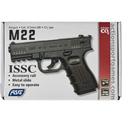 Пневматический пистолет ASG ISSC M22 Black Фото 6
