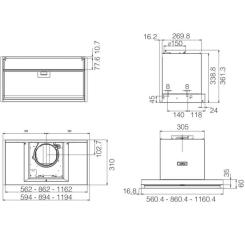 Вытяжка кухонная Elica ENTER WH/A/72 Фото 4
