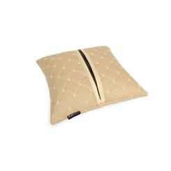 Подушка EVAtech ECO 30x30 см бежева з бежевою ниткою Фото 4
