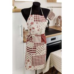 Фартук Прованс Печворк бордо Фото 2