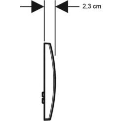 Панель смыва Geberit Delta20 хром Фото 3