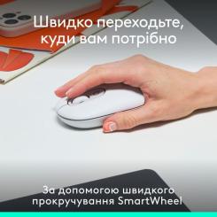 Мышка Logitech POP Mouse With Emoji Bluetooth Off-White Фото 2