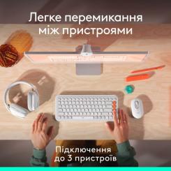 Мышка Logitech POP Mouse With Emoji Bluetooth Off-White Фото 6