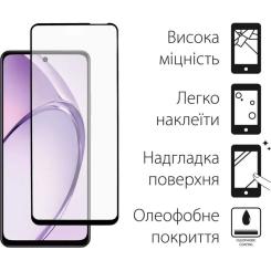 Стекло защитное Dengos Full Glue OPPO A3 (black) Фото 1