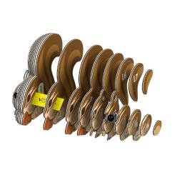 Пазл Eugy 3D Зоопарк Бурундук Фото 2