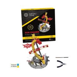 Конструктор Metal Time Колекцiйна модель Sun Chaser Dragon Stand Clock Со Фото