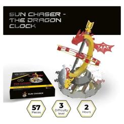 Конструктор Metal Time Колекцiйна модель Sun Chaser Dragon Stand Clock Со Фото 5