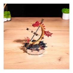 Конструктор Metal Time Колекцiйна модель Sun Chaser Dragon Stand Clock Со Фото 6
